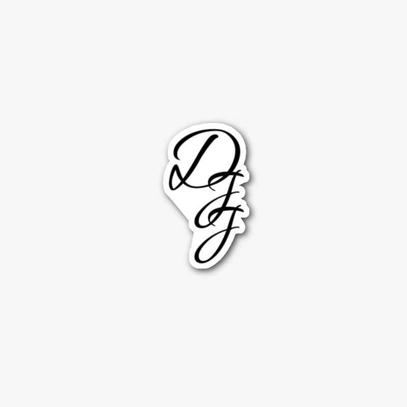 D.J.J Black Logo