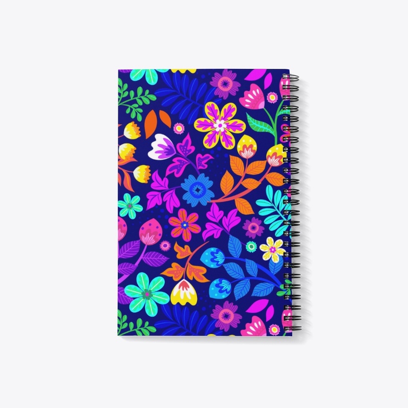 Hand painted exotic floral pattern