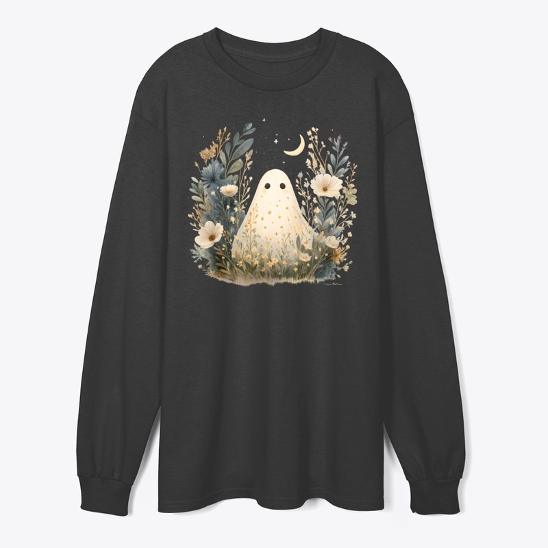 Moonlit Boho Ghost | Halloween Art