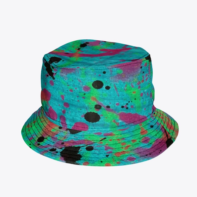 Acid Wash Denim Bucket Hat
