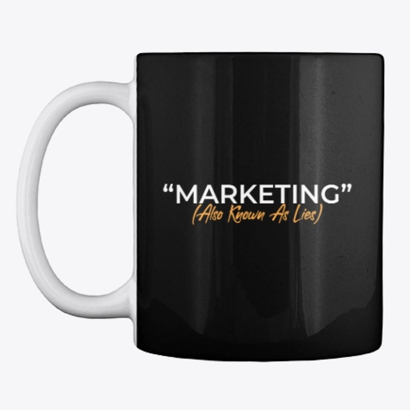 Marketing 101, White on Black