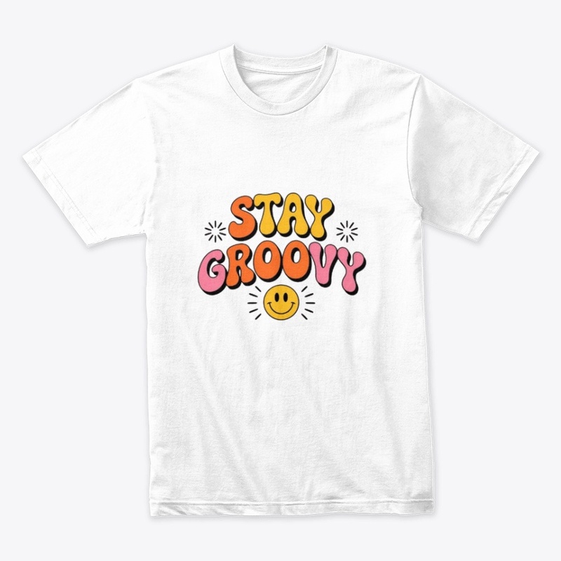 Stay Groovy Retro Tee | Minimalist 70s 