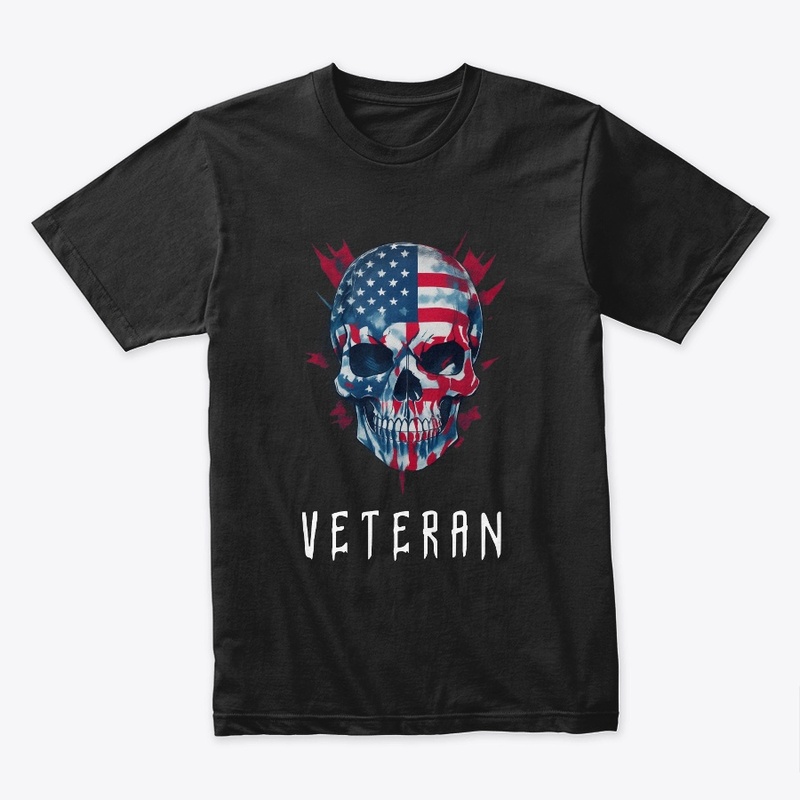 Veteran skull flag