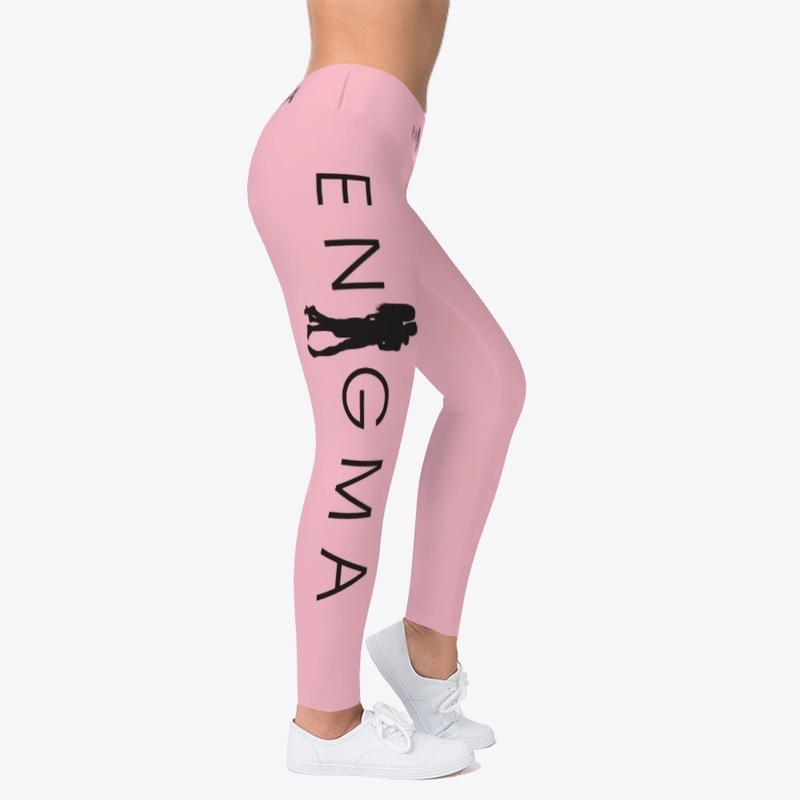 Enigma full logo (black) leggings