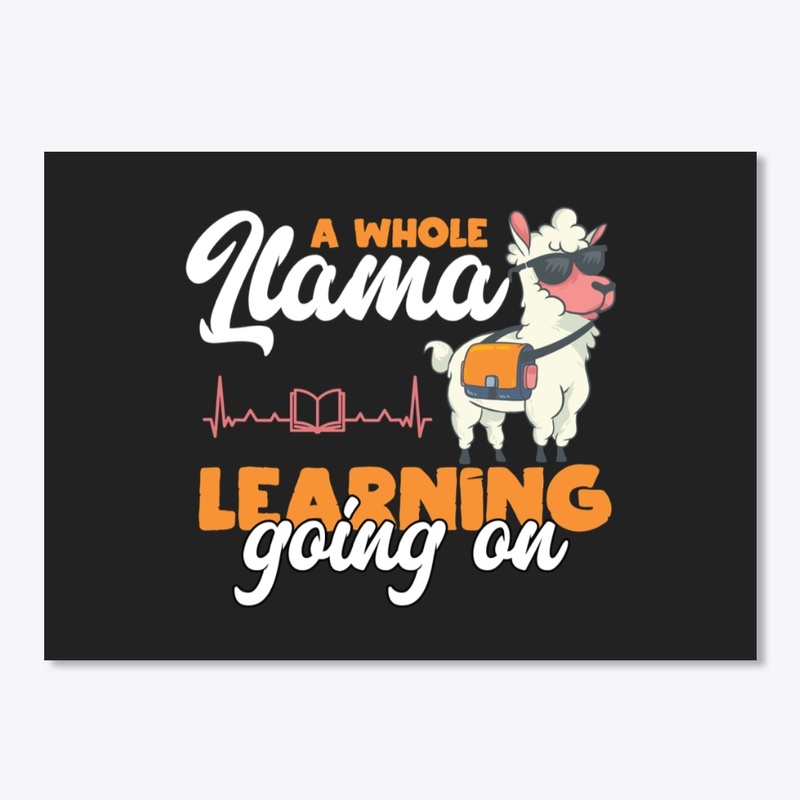 Back To School Llama Lover