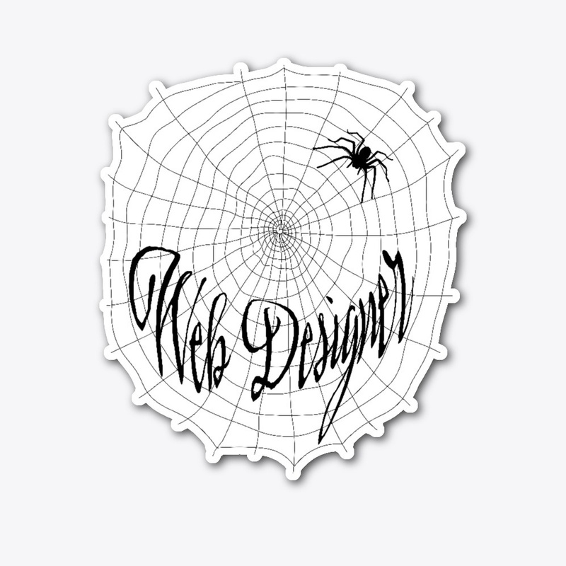 Web Designer - Black Spiderweb Design