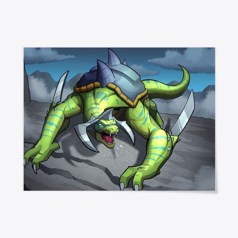 The Bladed Dragon Turtle POSTER