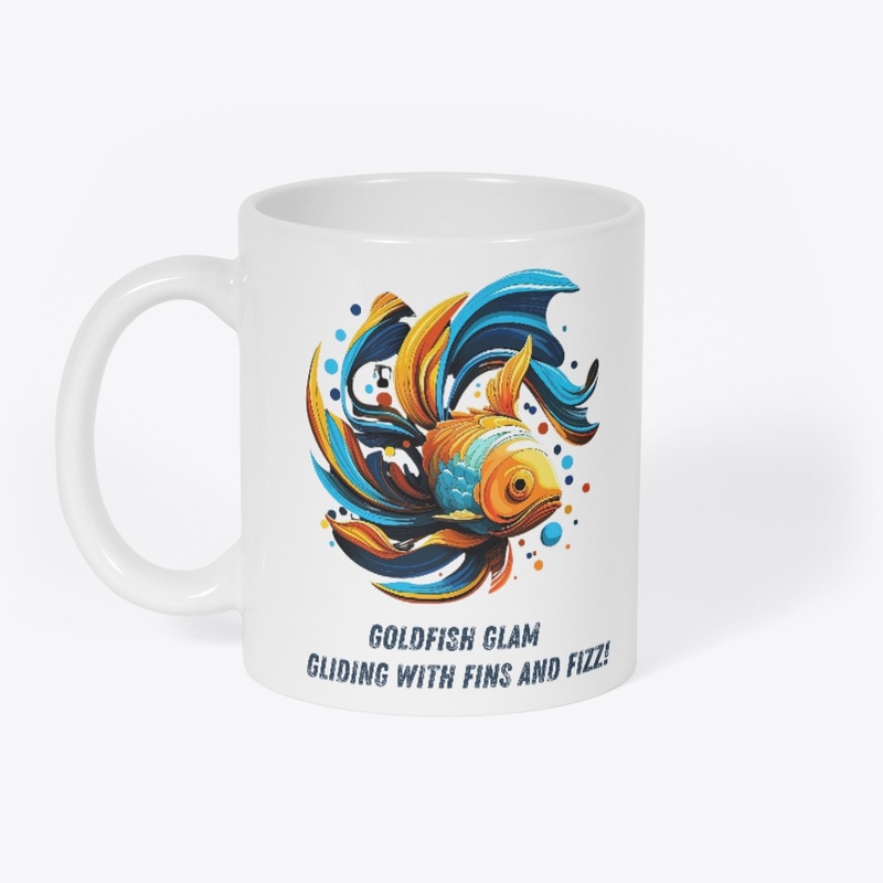 Fins and Fizz: Goldfish Glamour