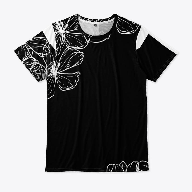 flower pattern t-shirt