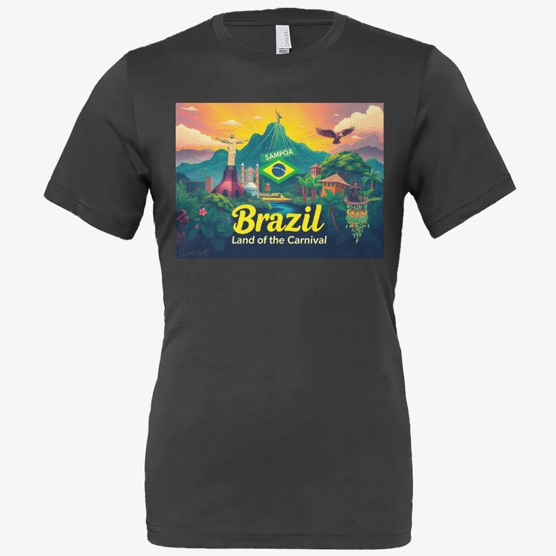 Brazil Vibrant Skyline Art