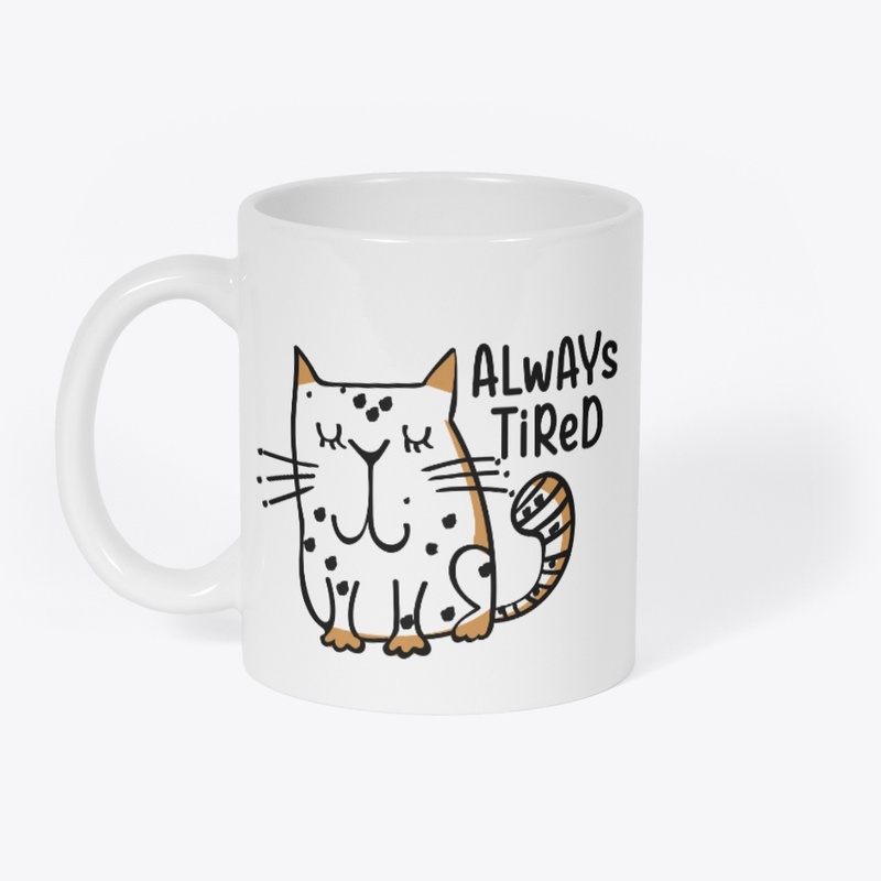 Always tired and sleepy cat
