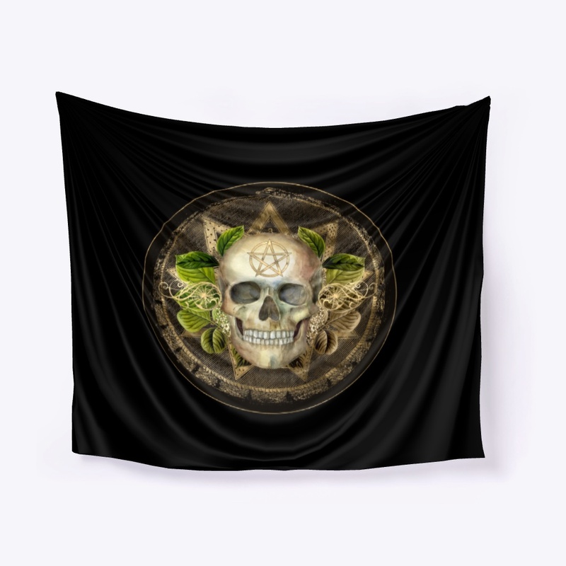 Witchy Pagan Skull