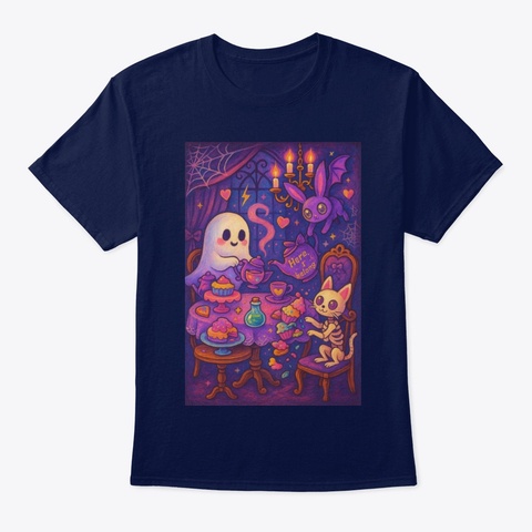 Spill The T Navy Camiseta Front