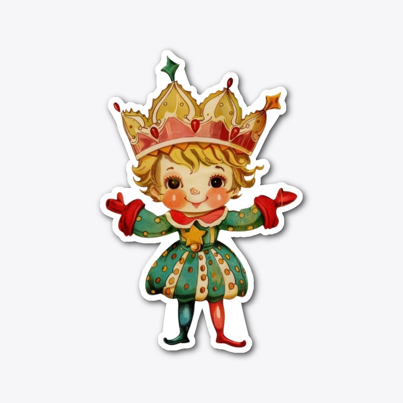 Christmas crown toy Sticker