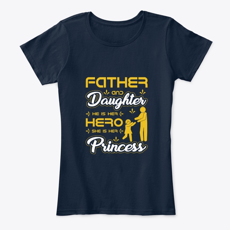 Father and Daughter T Shirt Design