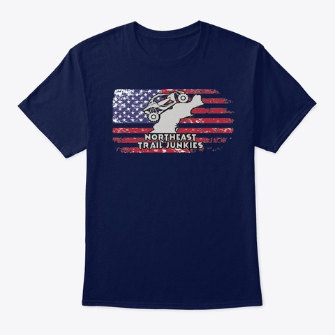 Ntj Off Road Red, White And Blue Collect Navy T-Shirt Front