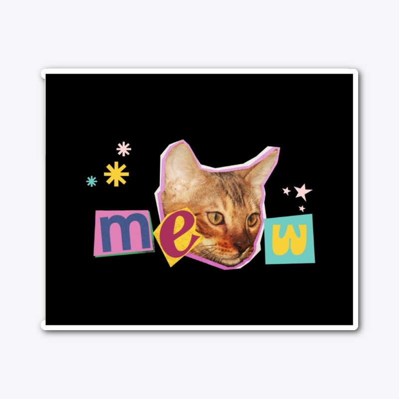 Meow Vibes Only – Cute Cat Print Hoodie 