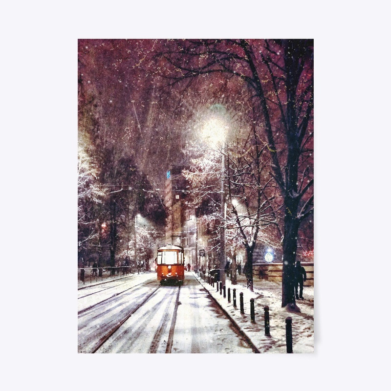 Sofia, Bulgaria - Tram in winter