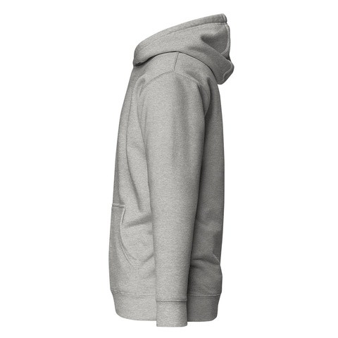 "Smirkaholic" Embroidered Hoody Carbon Grey Camiseta Embroidery Wrist Left