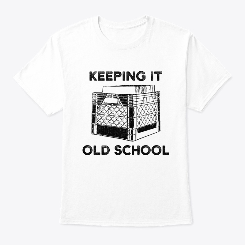 Keeping It Old School Vinyl Record Crate