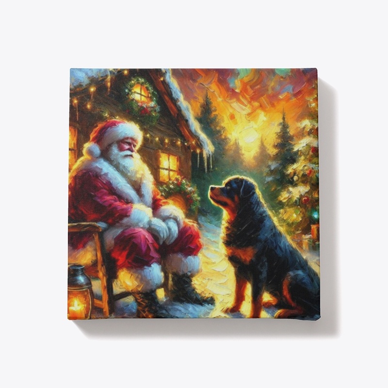 Rottweiler & Santa