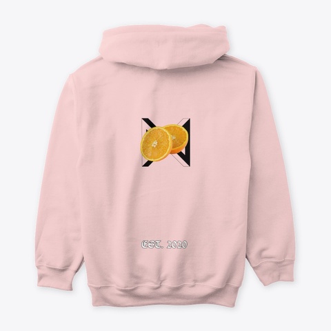 "Orange" Sainte Lumiere  Light Pink T-Shirt Back