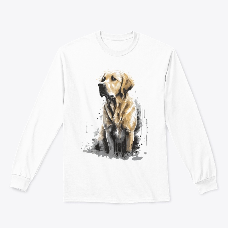 dog golden stily splash