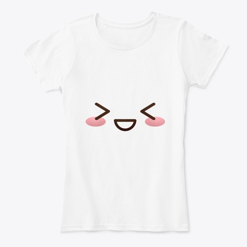 Kawaii japanese anime face design: shy