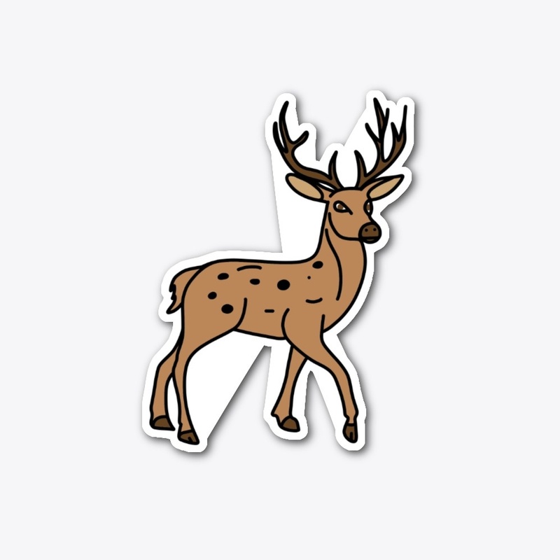 Deer Sticker