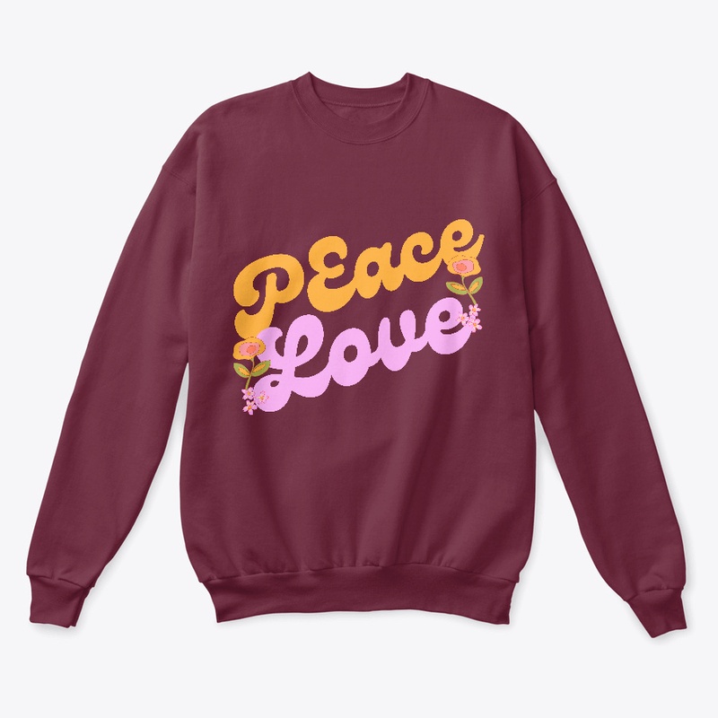 Peace Love Hippie Vintage Design Shirt