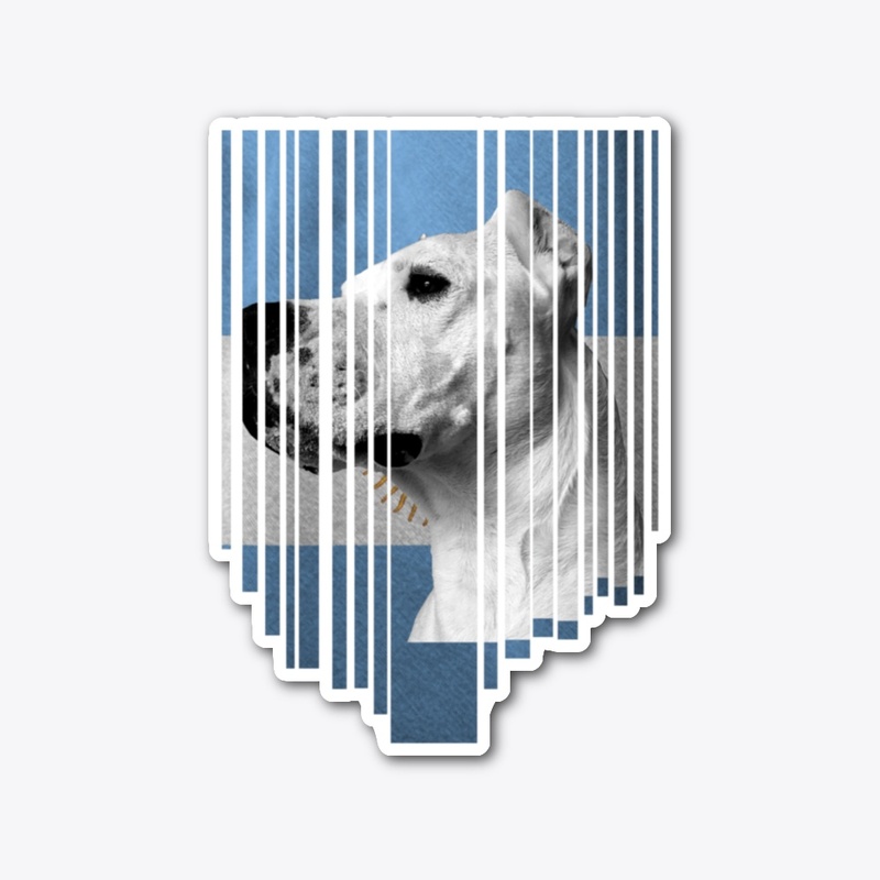 Dogo Argentino N2- ARGENTINA'S FLAG
