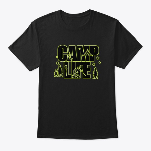 Camp Lite Black T-Shirt Front
