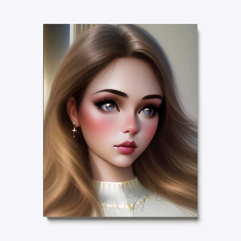 Anime Manga Themed Shy Girl