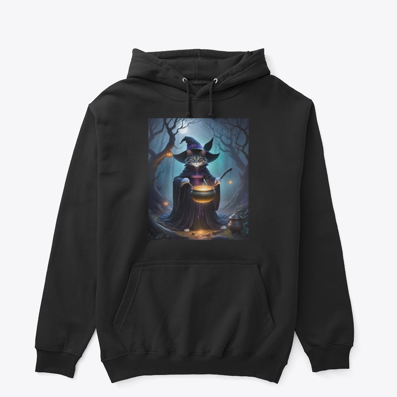 Enchanting Witch Cat in Forest