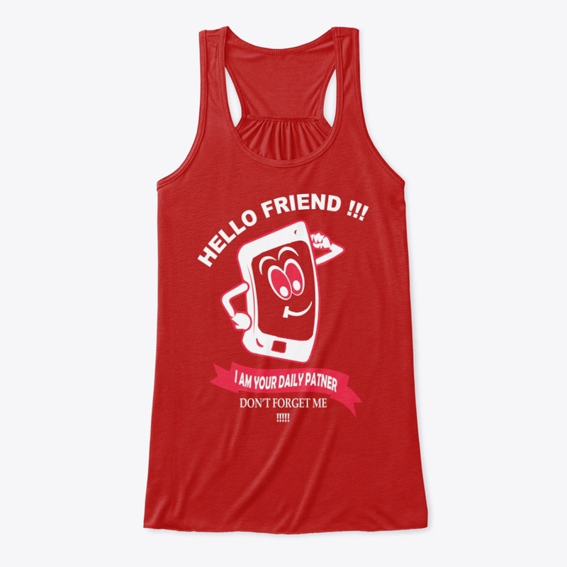 Mobile Lover T-Shirt Hello Friend