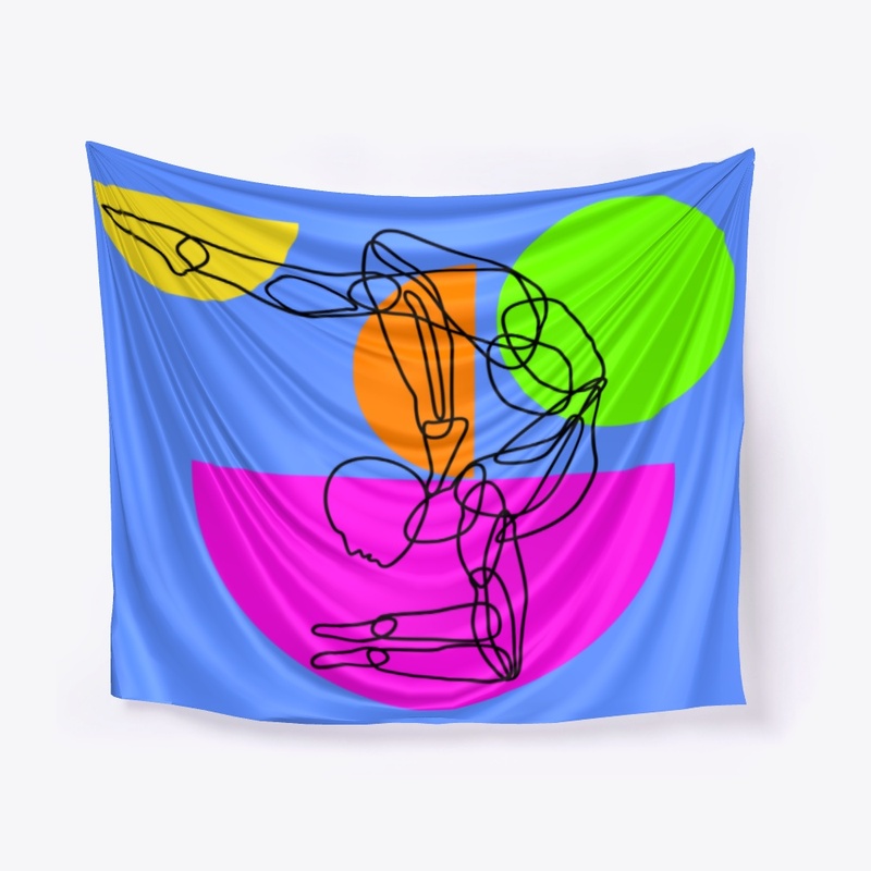 Yoga Asana Drawing Line
