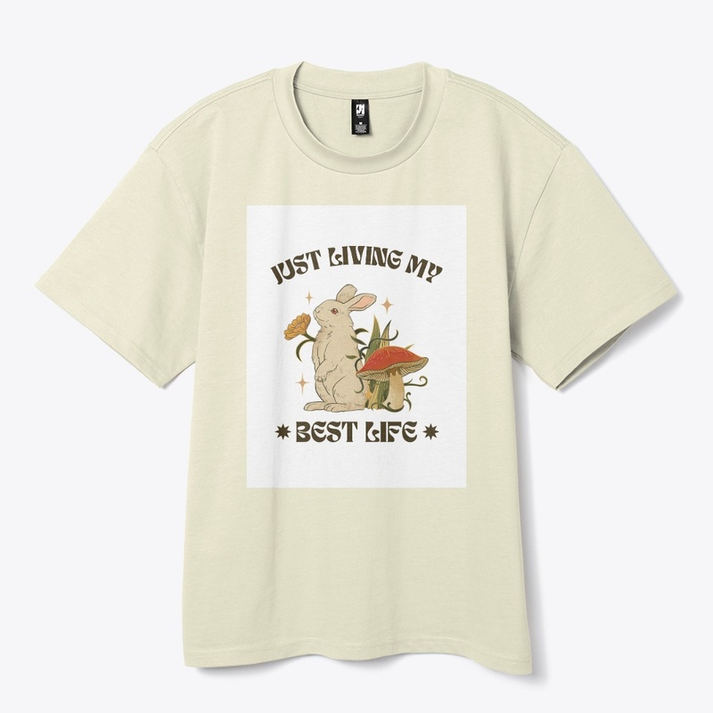 Rabbit Print Tshirt