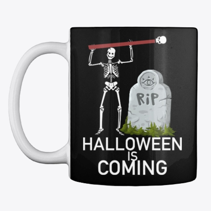 rip skeleton happy halloween day