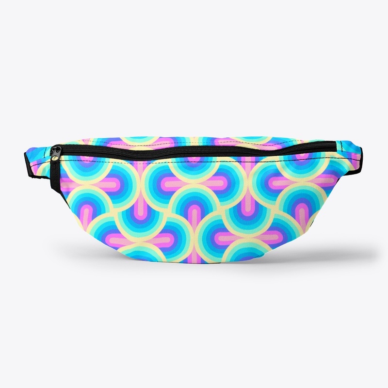 Neon Rainbow Fanny Pack