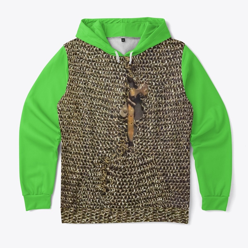 clad maille vested bright cloth hoodie
