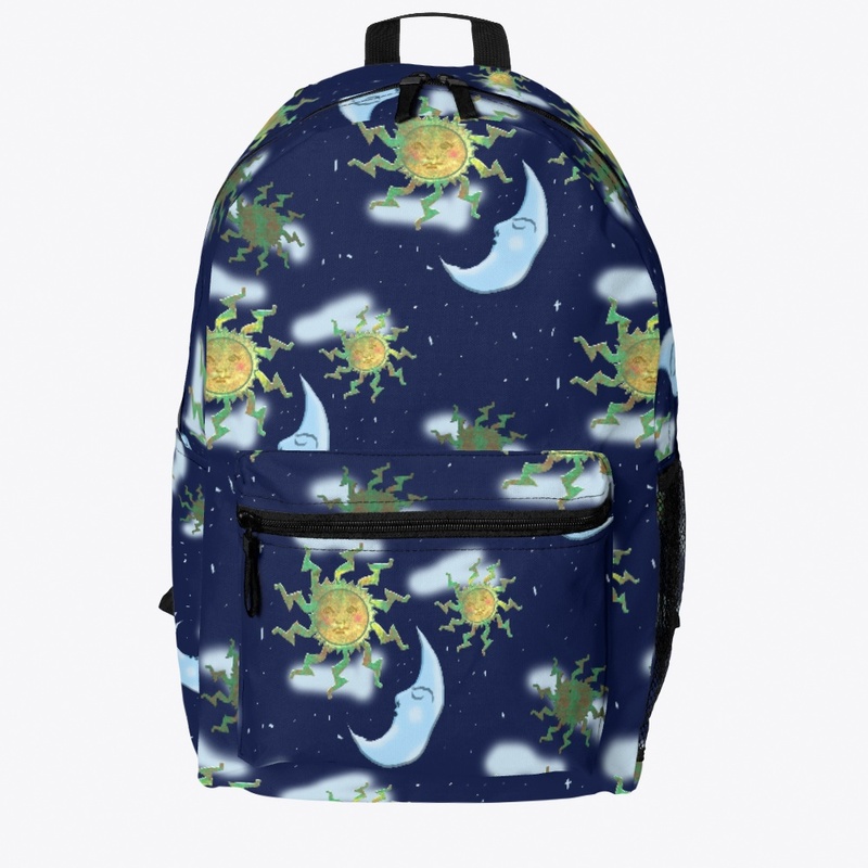 Antique Sun and Moon