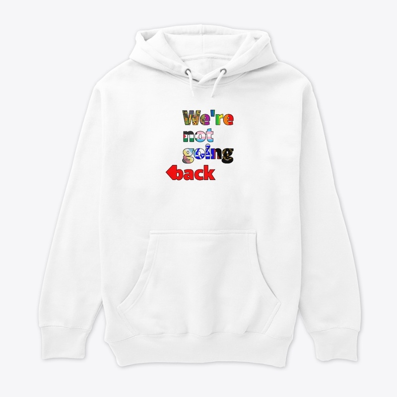 Not Going Back Multi black outline