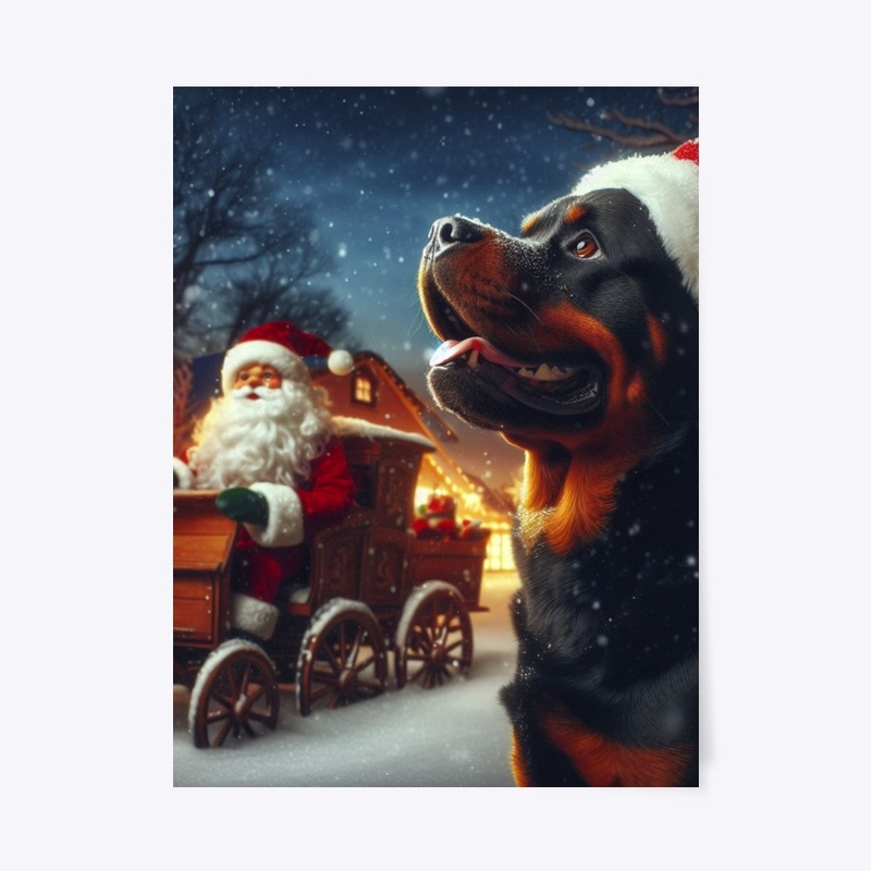 Rottweiler Santa