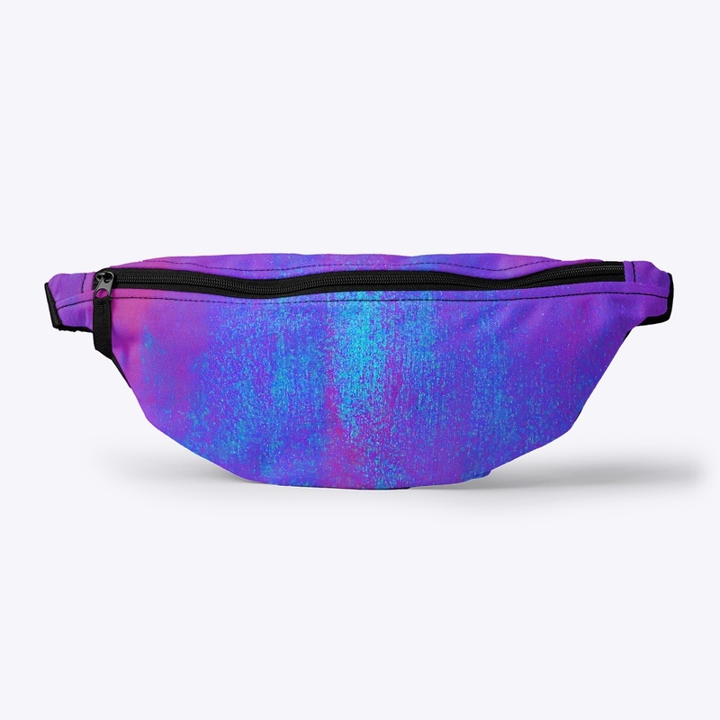 Electric Blue on Purple