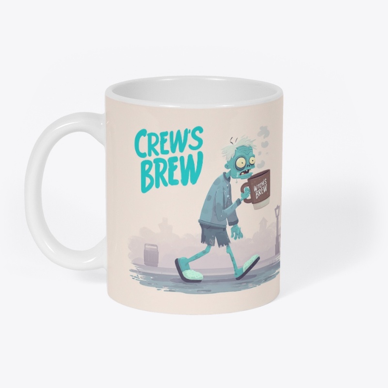 Crew's Brew Zombie Coffee Art