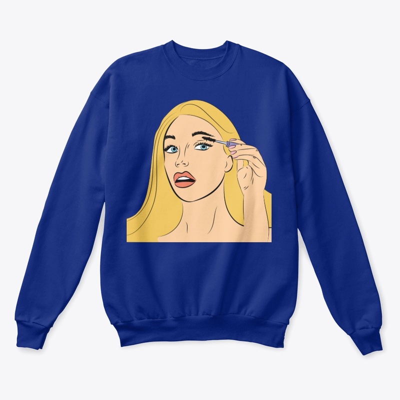 Blonde hair girl pop art