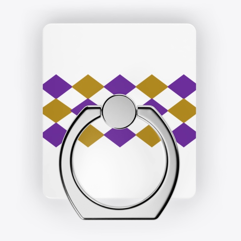 Zig gold and purple wave