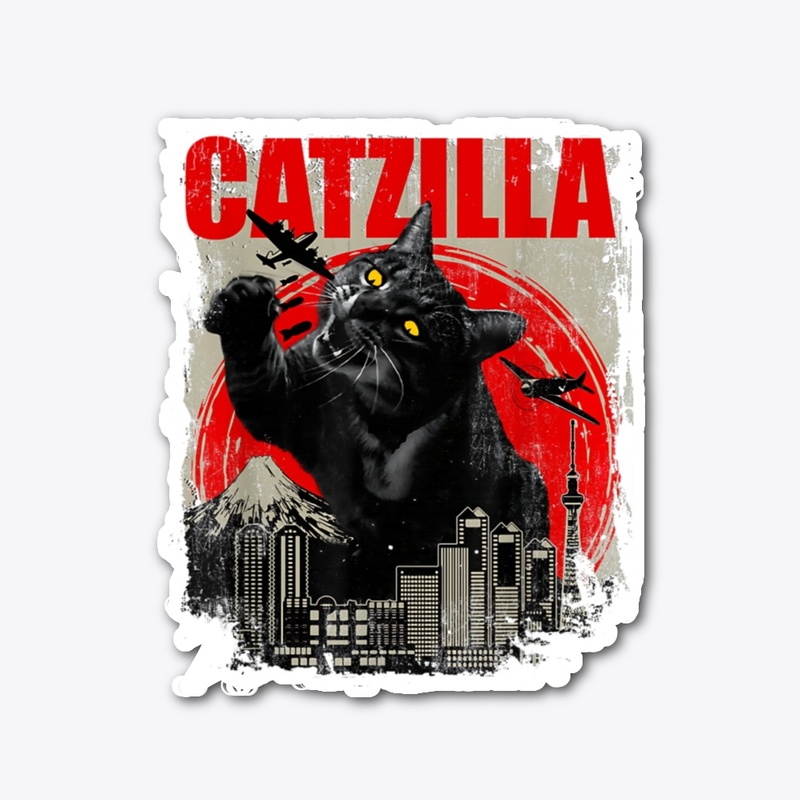 Catzilla - Funny Cat Lover Kitten Kitty