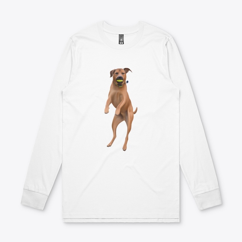 Jumping Dog with Ball