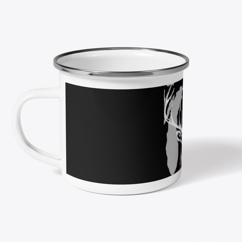 Michigan with deer in white design